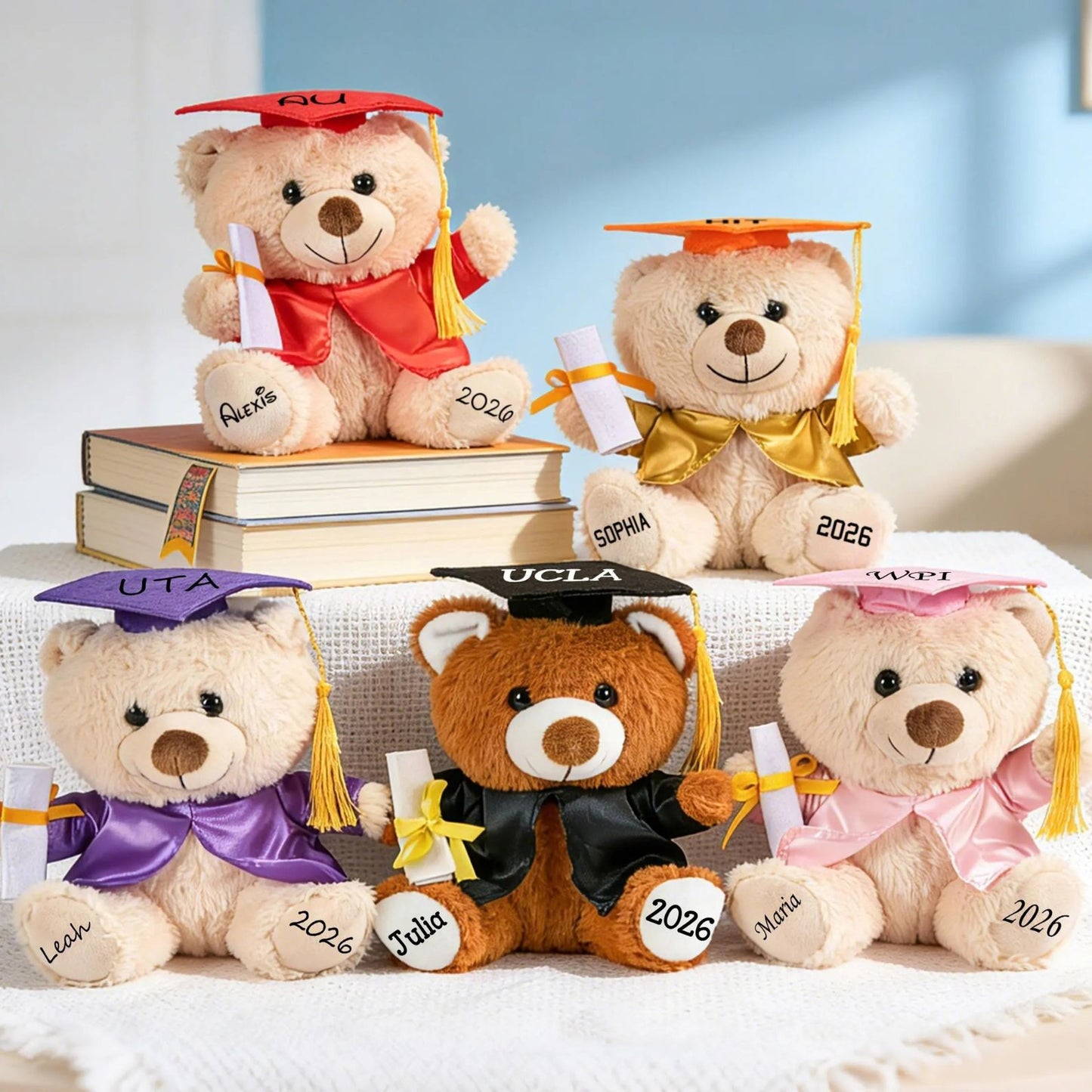 Grad Bear With Name & Year | Personalized Graduation Teddy Bears | Class of 2026 Gifts 684745