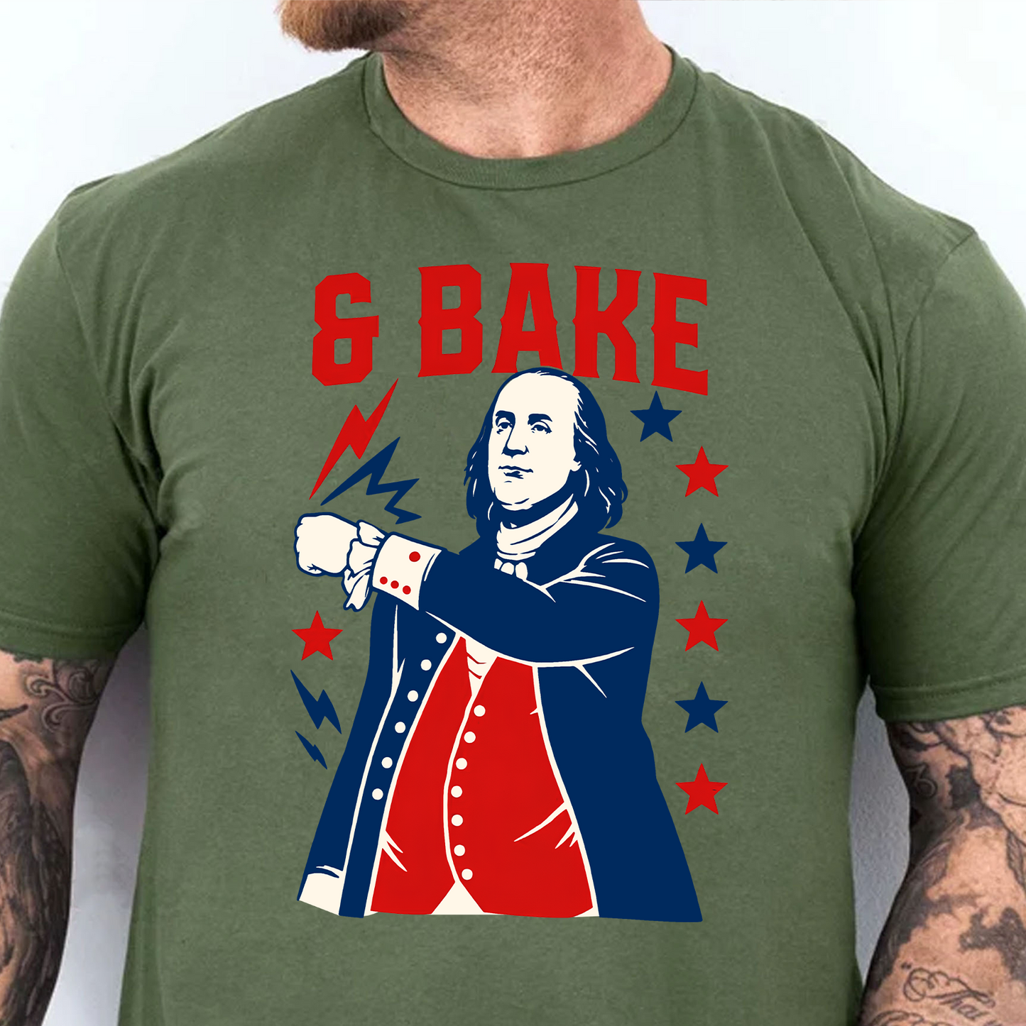 Personalized USA 250th Anniversary Bright Shirt, Funny Shake And Bake Tee, Patriotic 4th Of July Gift 685363