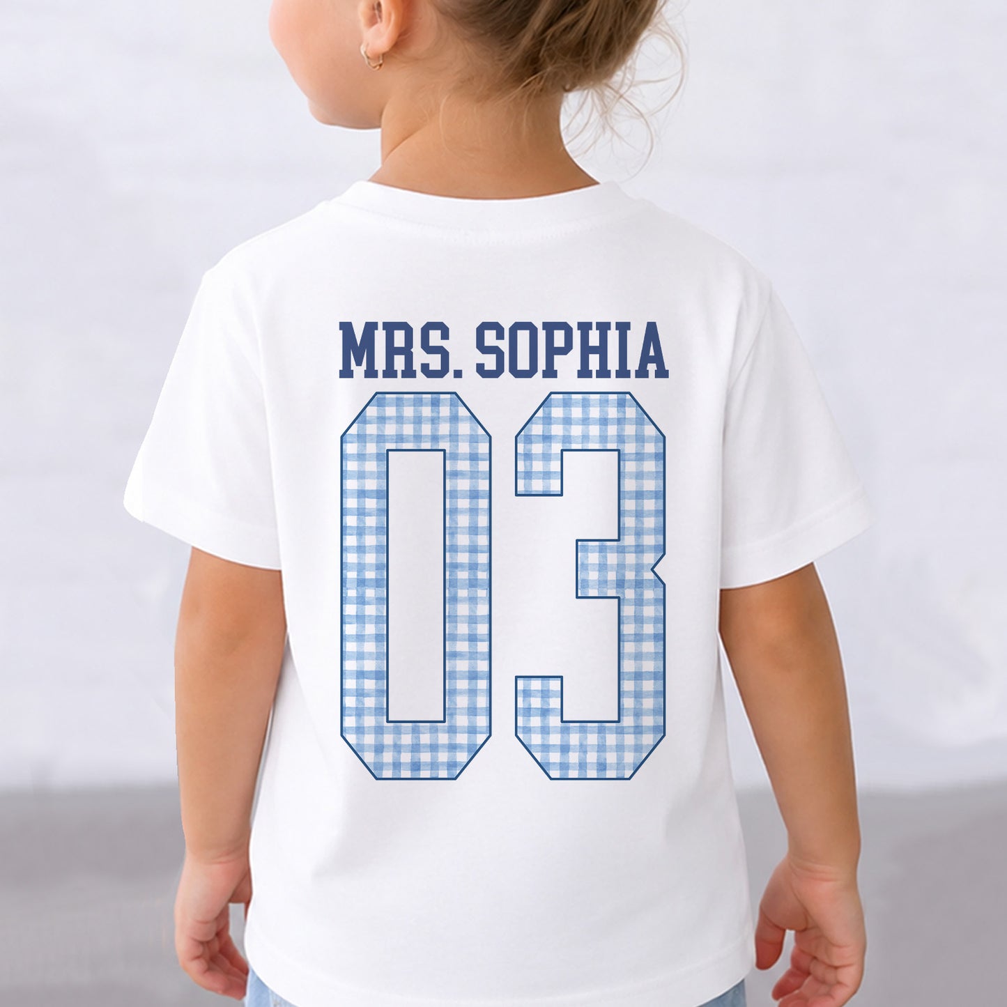 Custom Name Teacher Team Front & Back Kid Shirt, Personalized Grade Level Team Tee, Back To School Gift 685484
