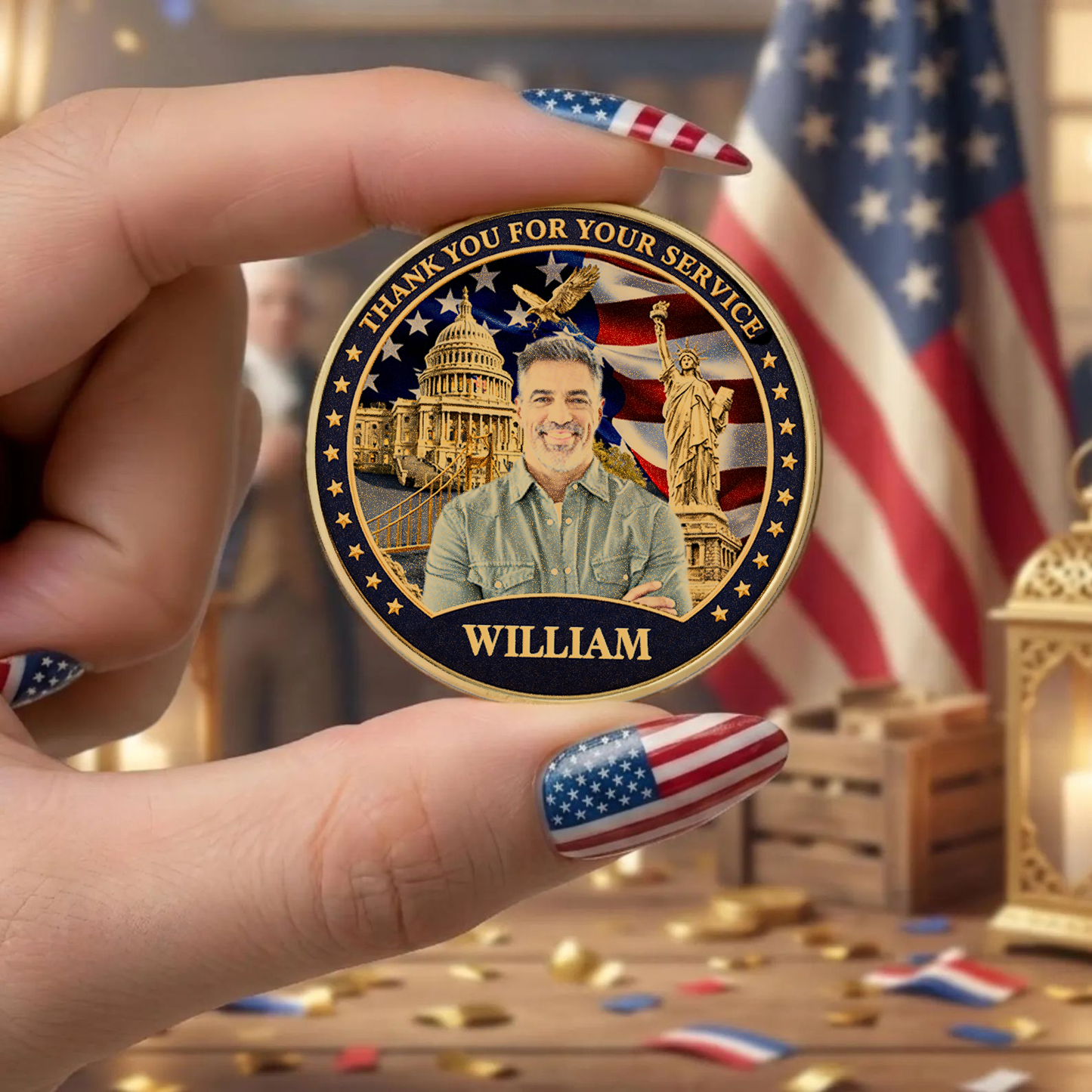 USA 250 Years Of Freedom Commemorative Coin | Patriotic Celebration 4th Of July Coin 684723