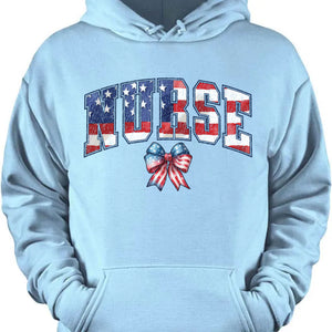 Retro Nurse Coquette Shirt | American Nurse T-Shirt | Nurse Life Shirt | 4th Of July Shirt | Independence Day Tee 682314