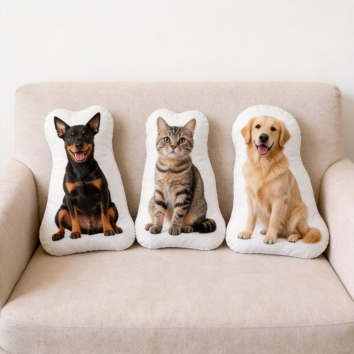 Custom Photo Pillow, Personalized Funny Face & Pet Shaped Pillow, Gift For Friend, Pet Lover Gift 686890 WFD