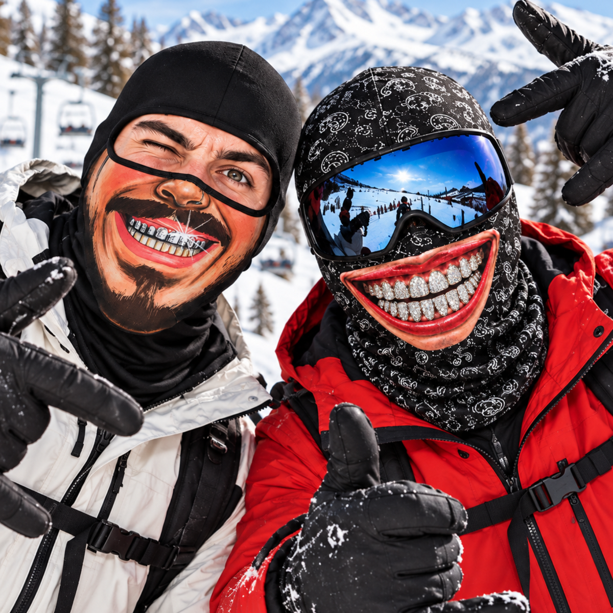 Personalized Funny Balaclava Ski Mask, Custom Face Balaclava Gift For Ski Lover 686658 WFD