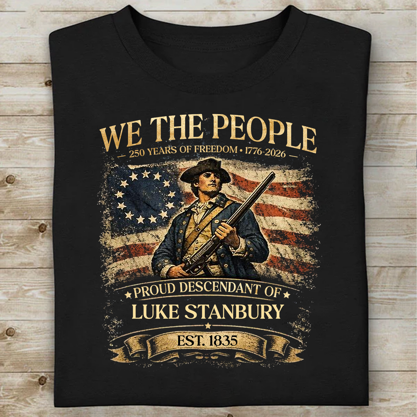 Personalized We The People Dark Shirt | Revolutionary War Tee, Patriotic Tee 684484