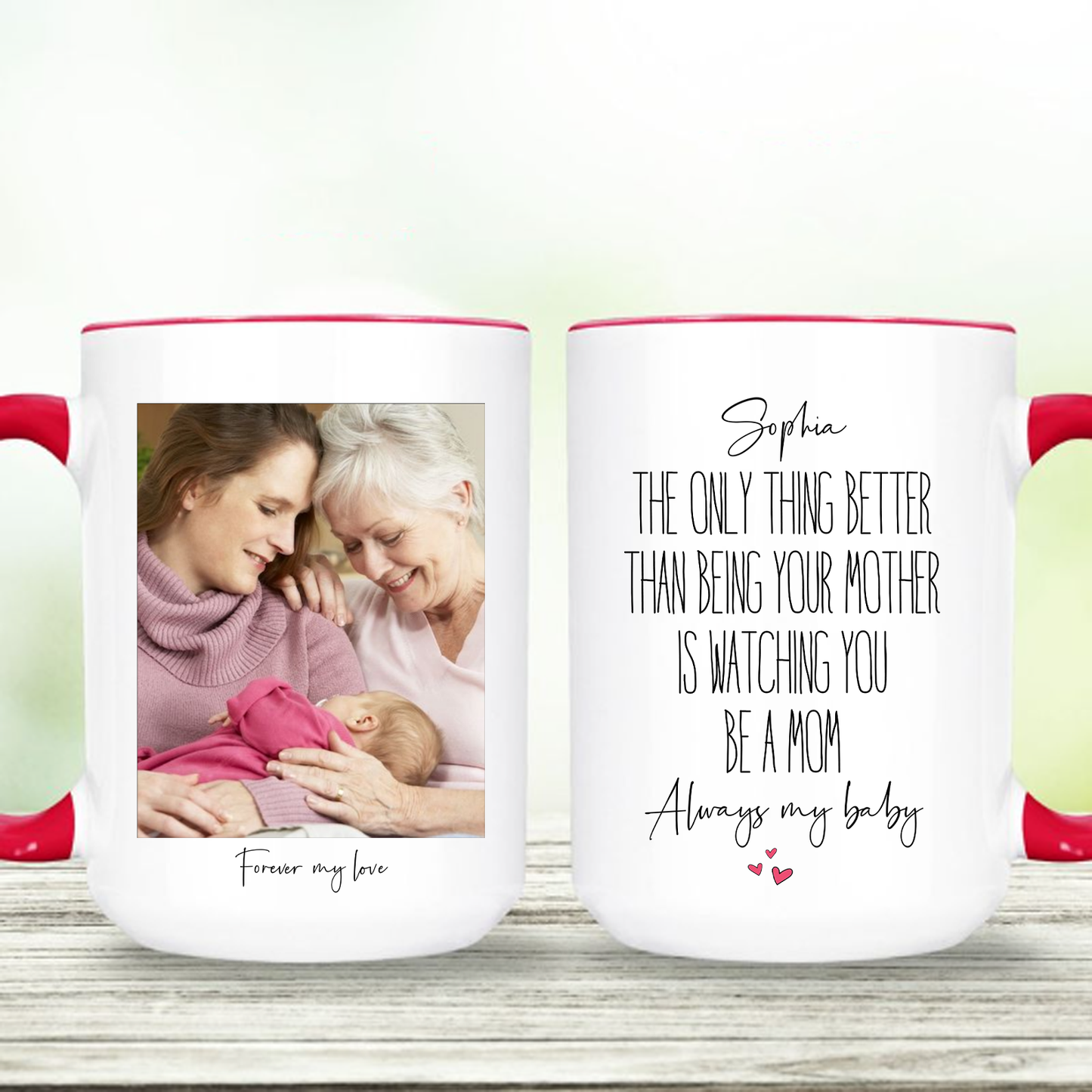 Personalized The Only Thing Better Than Being Your Mother Mug | New Mom Present White Mug Accent Mug | Gift For Daughter From Mom 684726