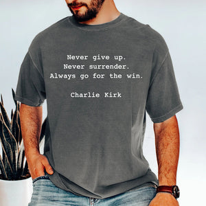 Charlie Kirk Memorial Comfort Colors Shirt | Human Rights Tee | Motivational Free Speech T-Shirt | Political Shirt 682833