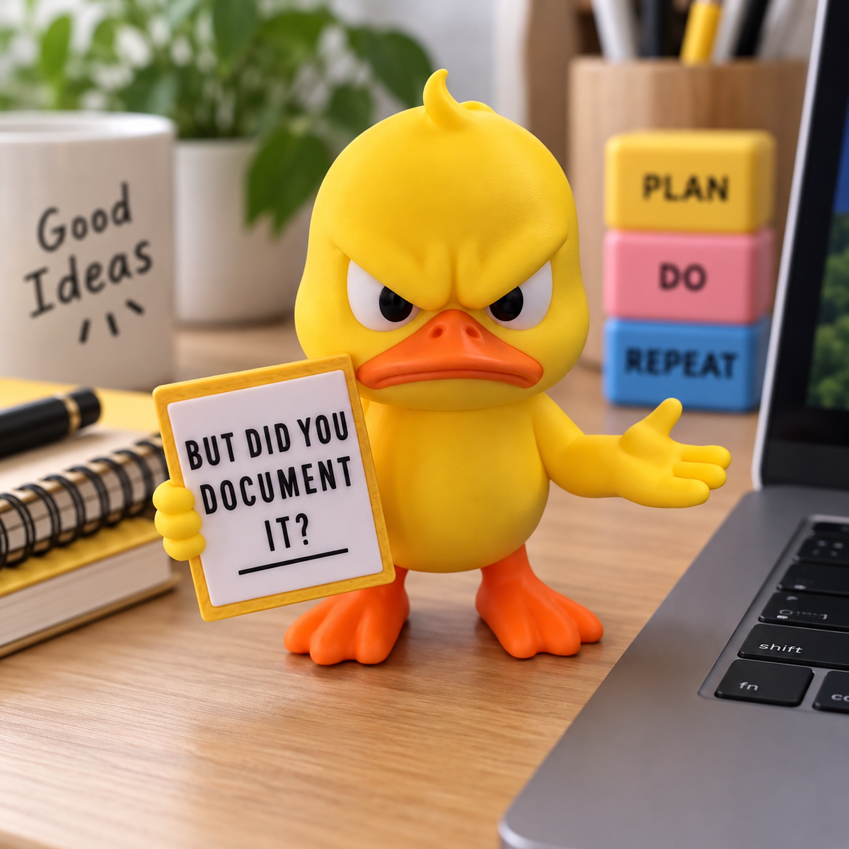 Personalized Work Ducks Desk Figurine, Funny Workspace Decor, Sarcastic Office Gag Gift For Coworker 686735 WFD