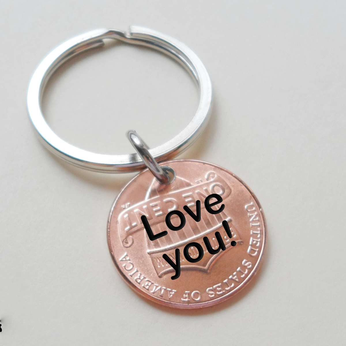 Personalized Anniversary Year Penny Keychain, Custom Name & Date Keychain, Gift For Couples 686683 WFD