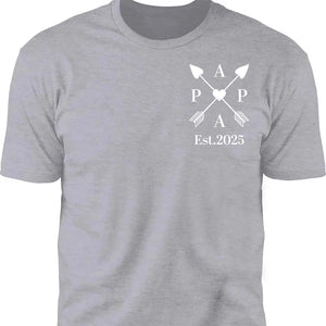 Dad’s Edition Shirt | Personalized Father’s Day T-Shirt with Custom EST Year | Gift for New Dad, First-Time Dad, Proud Father Apparel 682260