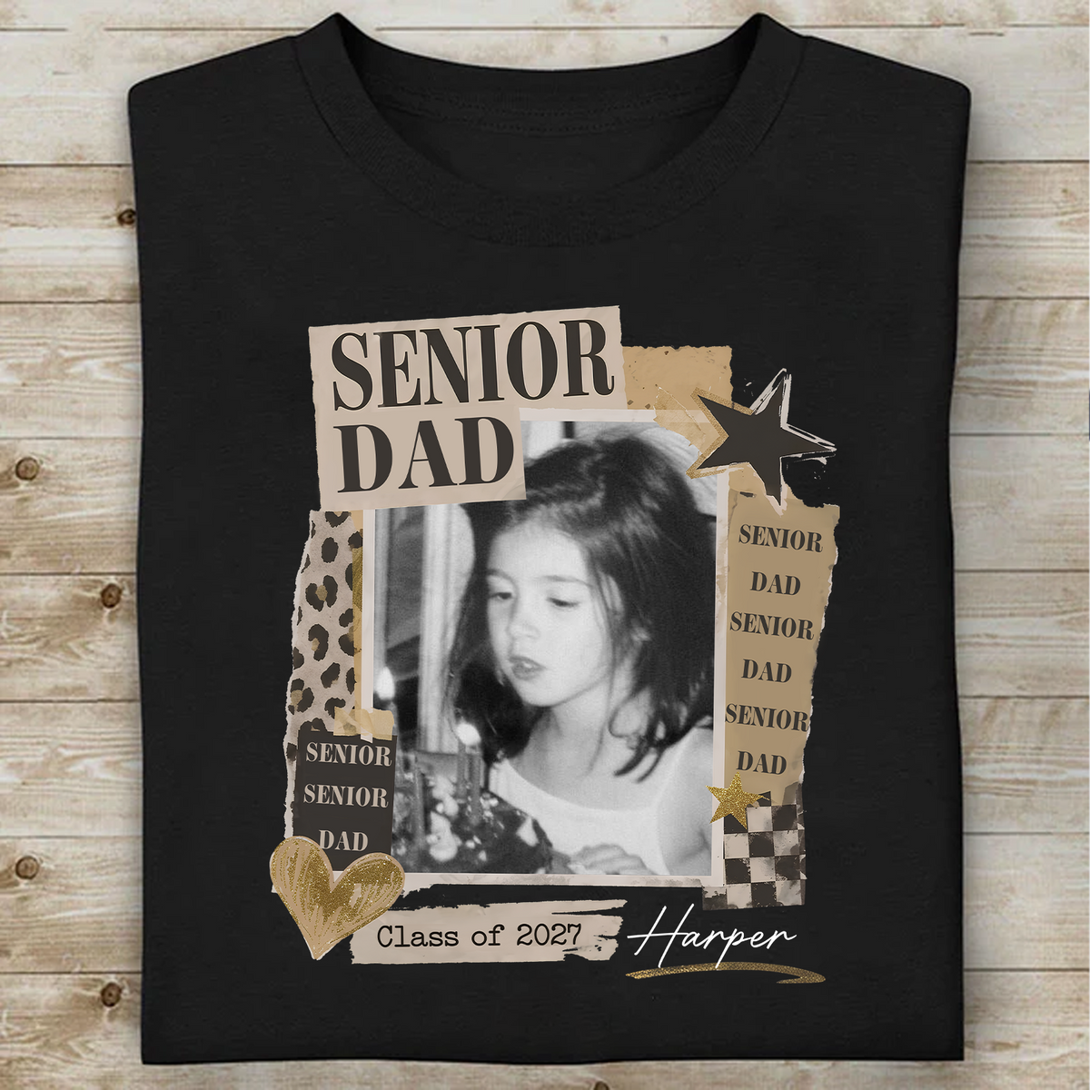 Custom Photo Senior Mom Dad 2027 Shirt, Personalized Class of 2027 Graduation Shirt, Proud Family Matching Tee 685722