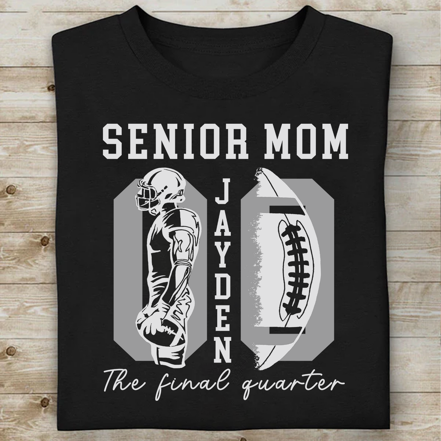 Custom Name And Number Senior Dad & Mom 2027 Shirt, Personalized Game Day Tee, Senior Football Parents Gift 685797