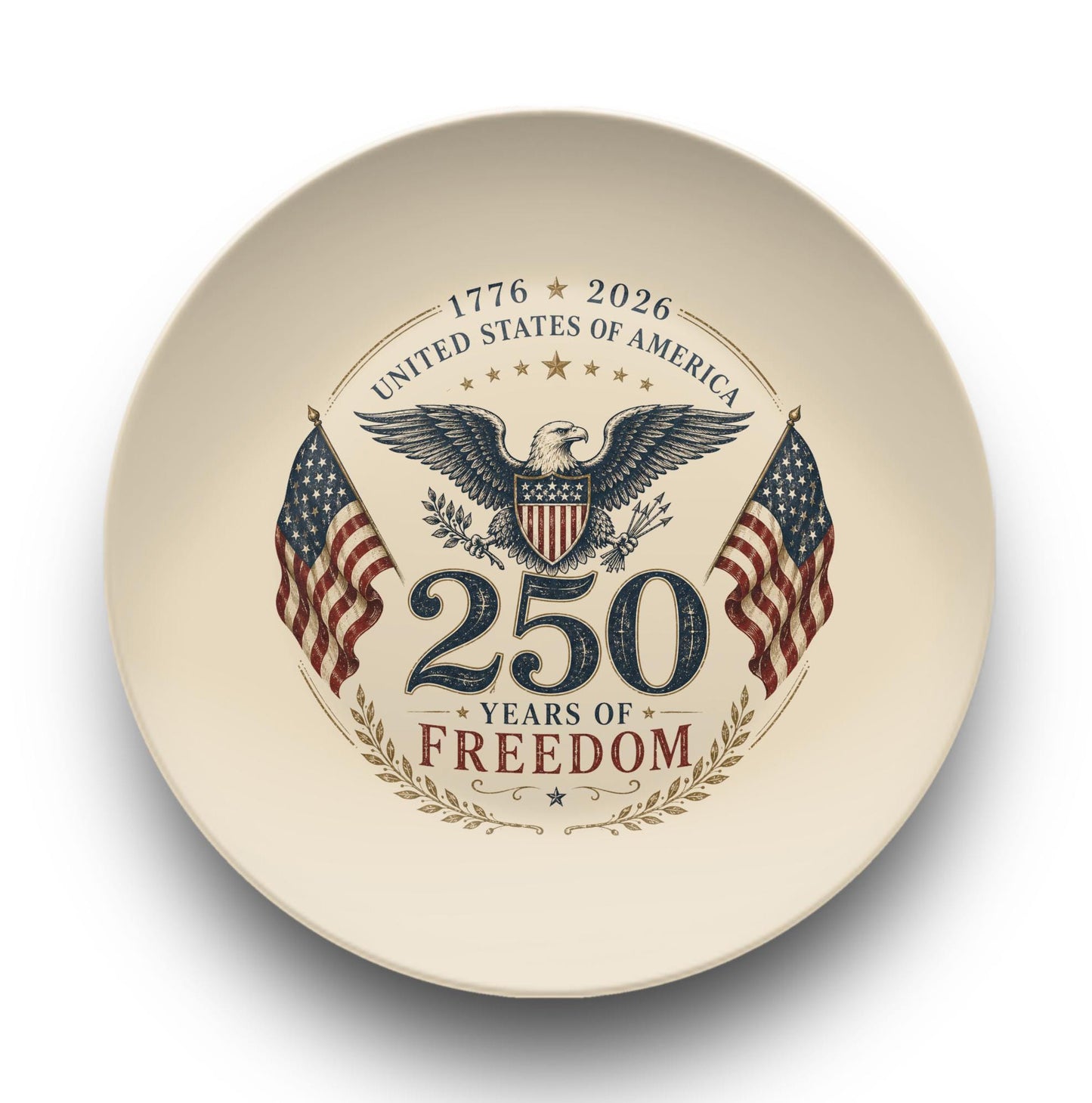 250 Years Of Freedom Jewelry Dish | Vintage Patriotic Trinket Tray | 4th Of July Gift 685306