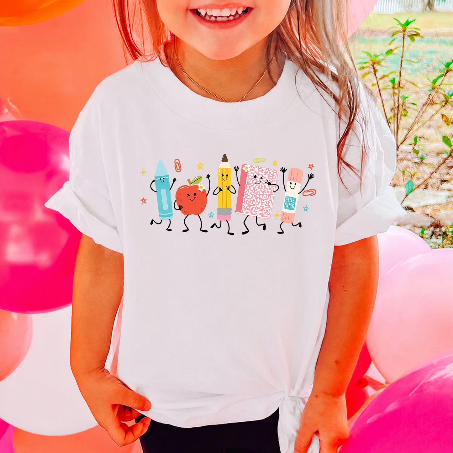 Cute School Supplies Kids Shirt, Crayon Pencil Notebook Tee, Back To School Shirt 685729