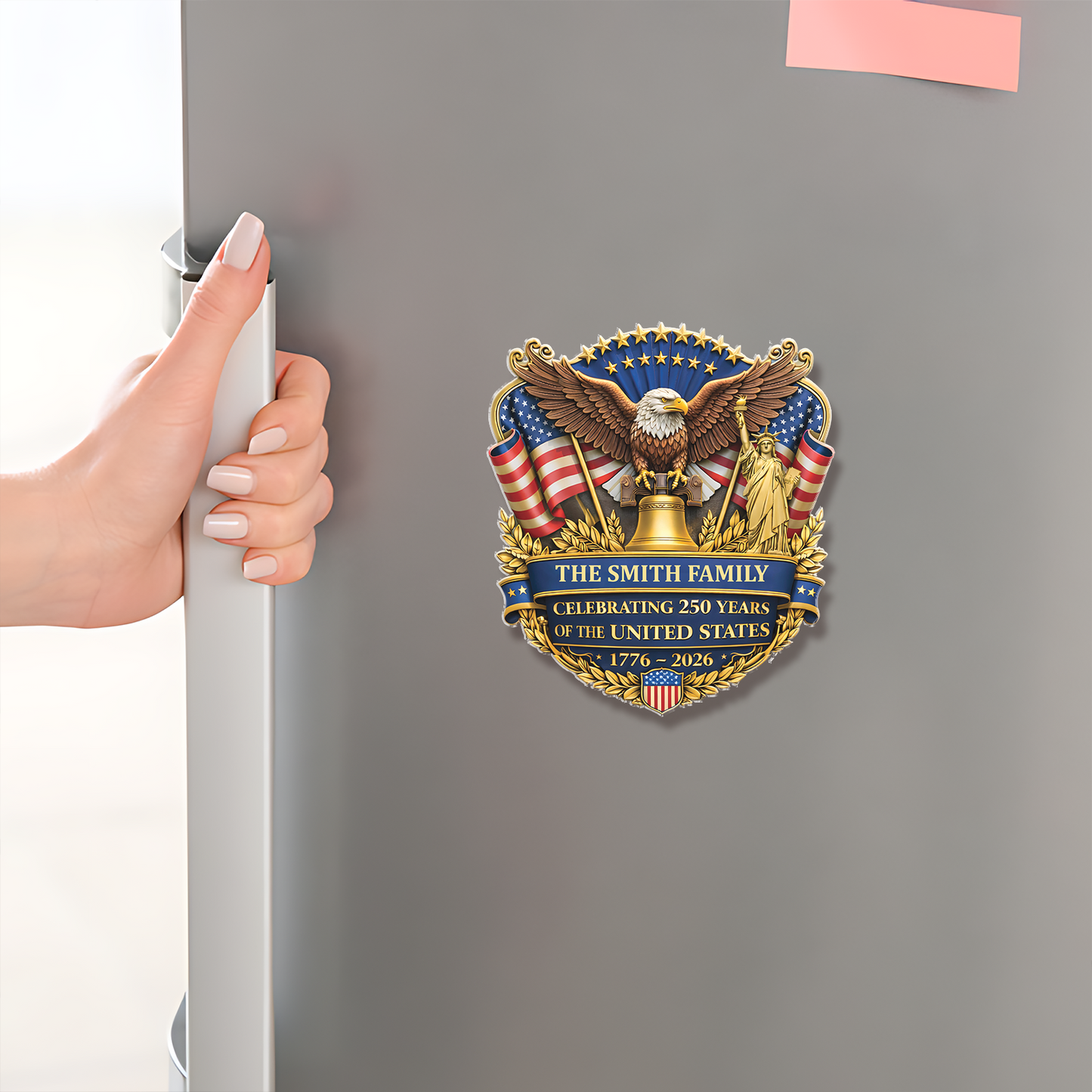 Personalized 250 Years Anniversary America Fridge Magnet | Patriotic 1776–2026 Semiquincentennial Decor 684570