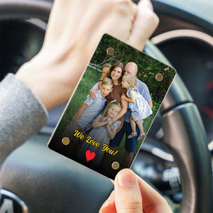 Drive Safe Daddy Custom Photo Car Visor Clip | Personalized Gift For Him | Car Photo Frame 683282