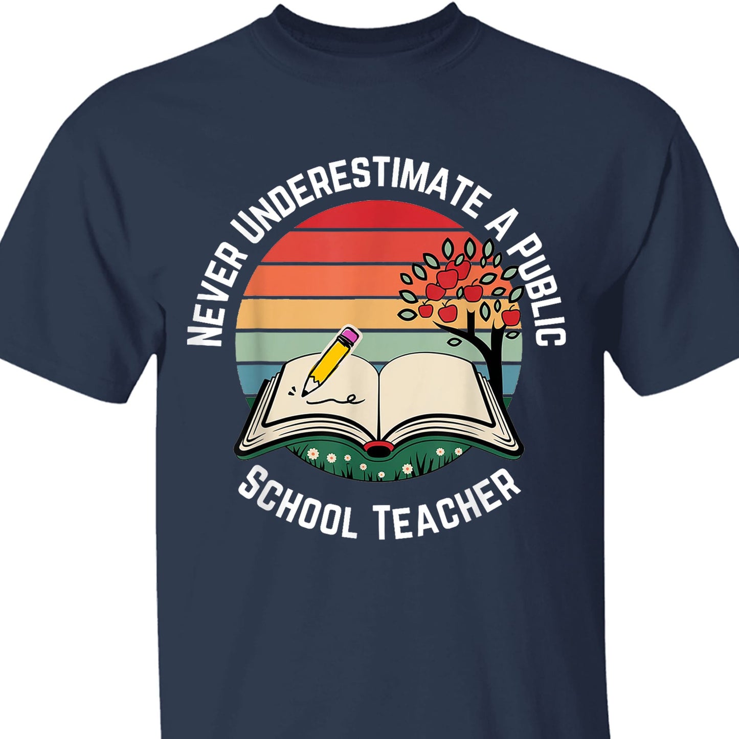 Never Underestimate A Public School Teacher Shirt | Democrat Shirt | Kamala Harris 2024 Shirt Dark T1547 - KH2