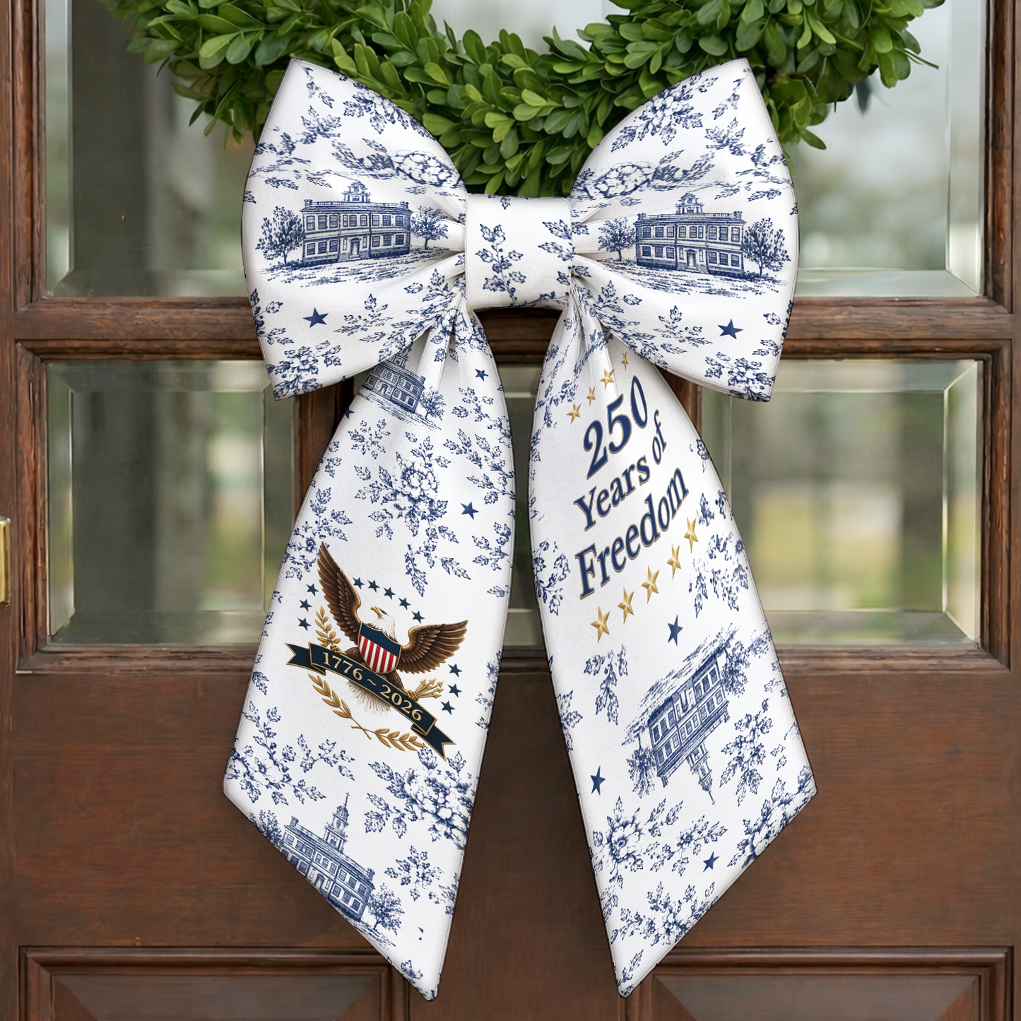 USA 250 Years Anniversary Wreath Sash | 250 Years Of Freedom Sash | Patriotic Gift 684816