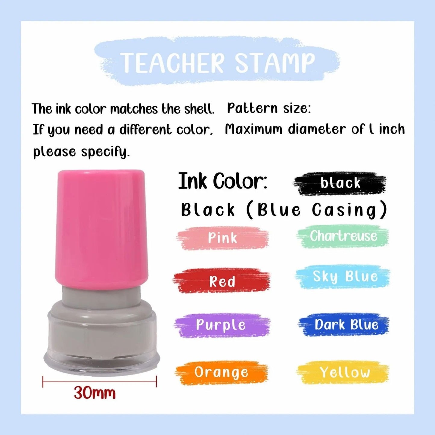 Personalized Teacher Stamp | Custom Classroom Stamp | Encouragement Comments | Teacher’s Day Grading Gift