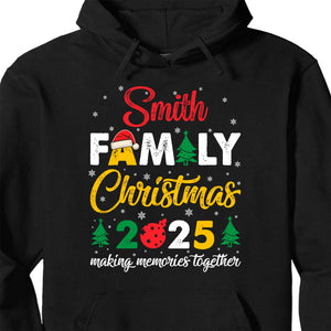 Custom Family Matching Christmas Shirt, Making Memories Together Shirt, Personalized Christmas Family Sweatshirt C843