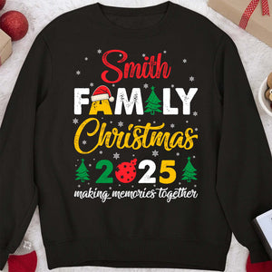 Custom Family Matching Christmas Shirt, Making Memories Together Shirt, Personalized Christmas Family Sweatshirt C843