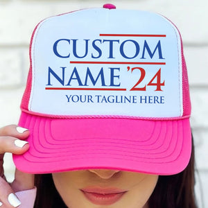 Custom Election Cap | Personalized Election Cap | Custom Name Cap | Custom Vote Trucker Cap Hat C978 - GOP