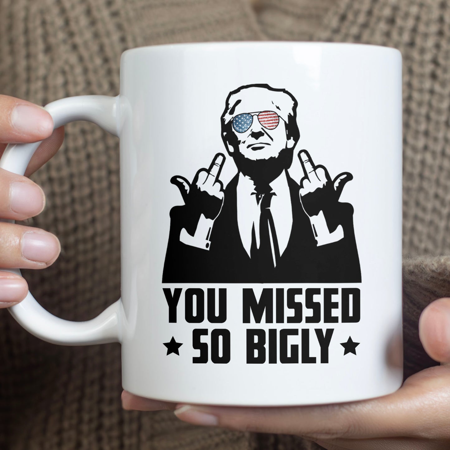 You Missed So Bigly | Trump Fight 2024 Mug | Trump Pennsylvania Rally | Trump Fight Mug T1164 - GOP