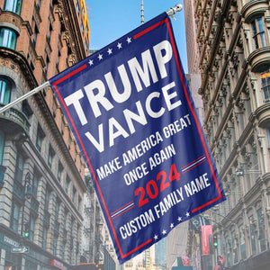 Trump Vance 2024 Make America Great Once Again Flag | Trump 2024 Flag | JD Vance Flag | Trump Supporters Garden Flag House Flag T1182 - GOP