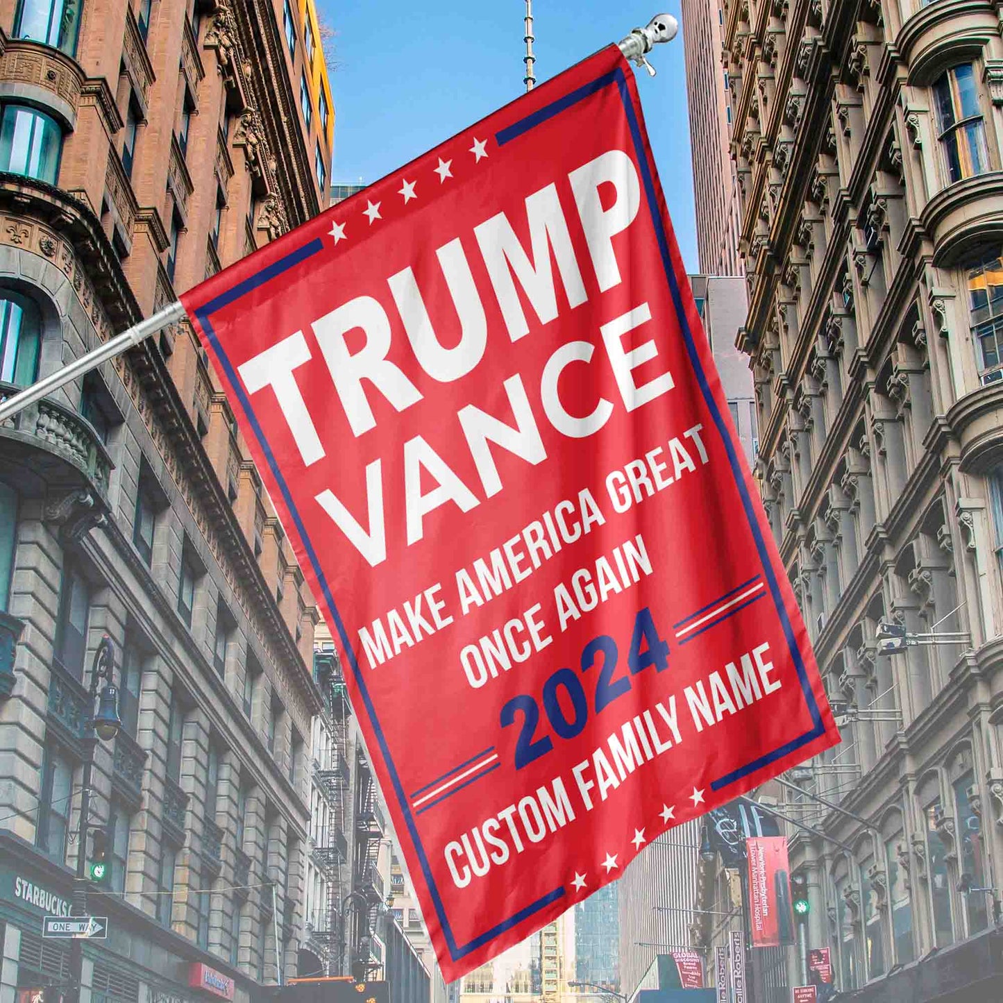 Trump Vance 2024 Make America Great Once Again Flag | Trump 2024 Flag | JD Vance Flag | Trump Supporters Garden Flag House Flag T1182 - GOP