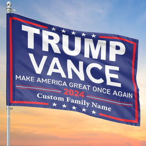 Trump Vance 2024 Make America Great Once Again Flag | Trump 2024 Flag | JD Vance Flag | Trump Supporters Garden Flag House Flag T1182 - GOP