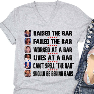 Trump Raised The Bar Harris Failed The Bar T-Shirt | Trump 2024 Shirt | Trump Supporters Shirt Bright T1213 - GOP