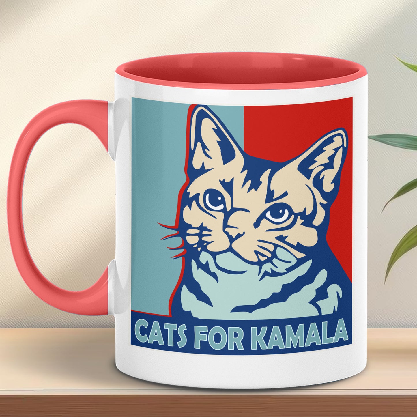 Cats For Kamala Harris Mug | Kamala Harris 2024 Mug | Democrat White Mug T1246 - KH2