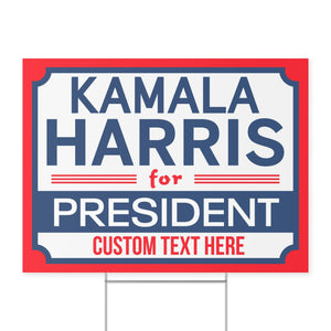 Kamala Harris For President Yard Sign | Kamala Harris 2024 Yard Sign | Democrat Yard Sign T1256 - KH2