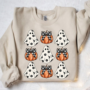 Ghosts And Pumpkins Shirt, Cute Halloween Shirt, Halloween Shirt, Halloween Sweatshirt T1349