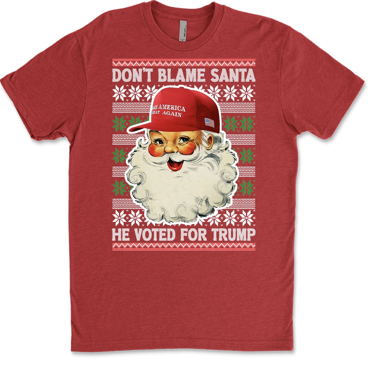 Don't Blame Santa He Voted For Trump Ugly Sweater, Republican Shirt, Trump 2024 Sweatshirt, Trump Supporters Christmas Sweatshirt T1399 - GOP