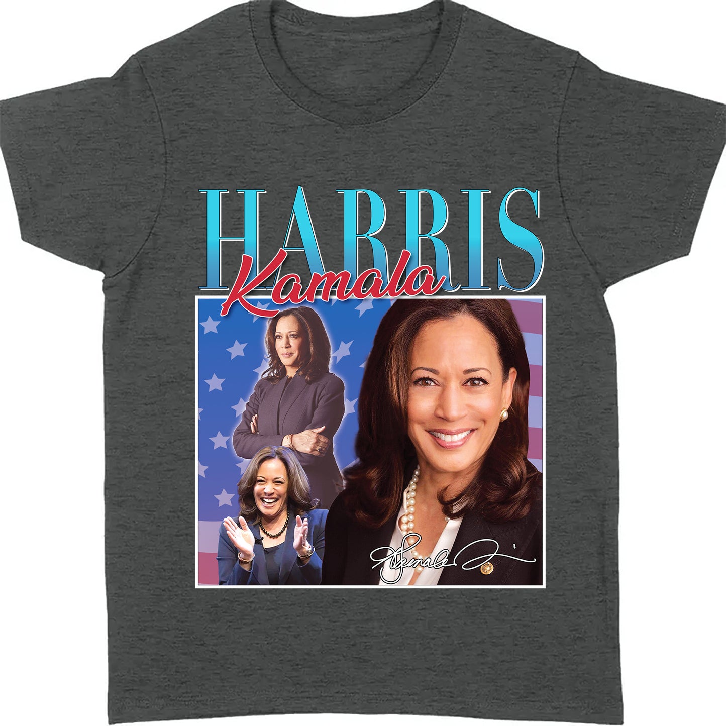 Kamala Harris Retro 90's Vintage Shirt | Kamala Harris 2024 Shirt | Democrat Shirt Dark K1433 - KH2