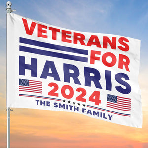 Custom Job For Harris 2024 Flag | Kamala Harris 2024 Flag | Democrat Garden Flag House Flag T1445 - KH2