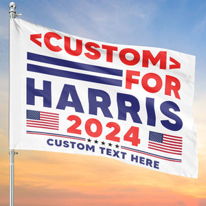 Custom Job For Harris 2024 Flag | Kamala Harris 2024 Flag | Democrat Garden Flag House Flag T1445 - KH2
