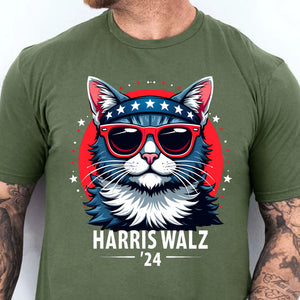 Harris Walz 2024 Shirt | Kamala Harris 2024 Shirt | Democrat Shirt Dark K1484 - KH2