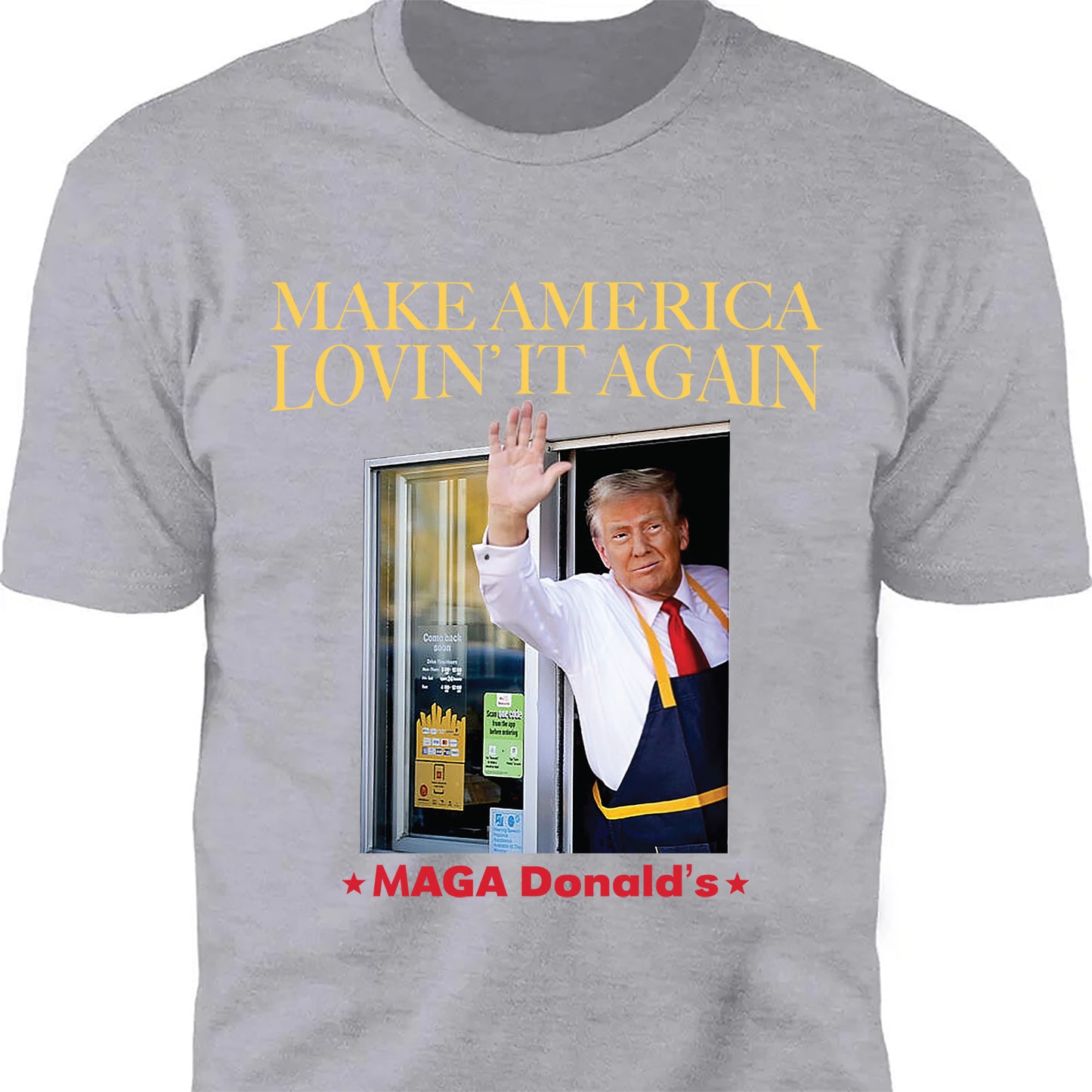 Trump McDonalds Shirt | Trendy MAGA Lovin' It Shirt | Republican Shirt | Trump Supporter Shirt Dark T1629 - GOP