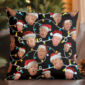 Funny Trump Face Ugly Pillow, Funny Trump Pillow, Trump 2024 Christmas Pillow 681763 - GOP