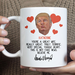 You're Great Husband Really Great, Funny Trump Coffee Mug, Valentine Gifts For Husband Boyfriend Wife Girlfriend 681810 - GOP