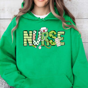 Patricks Day Nurse Tee, St Patrick's Day Shirt, St. Patrick's Day Sweater, Lucky Irish Women Shirt Dark 681872