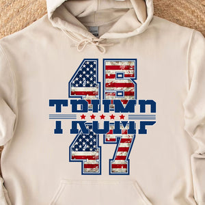 Trump 45 47 Shirt, Donald Trump President Shirt, Trump Patriotic Sweatshirt 681901 - GOP