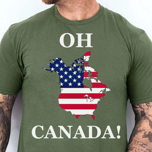 Political Oh Canada Shirt, Canada America's 51st State Shirt 681959 - GOP