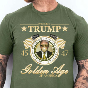 Trump Golden Age of America Shirt, President Trump Shirt, Funny Trump Bubble Gum MAGA Shirt, Republican Dark Shirt 681990 - GOP
