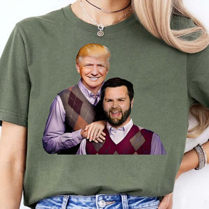 Trump Vance Brothers Shirt, Funny Parody Trump J.D Vance Bros Shirt, Trump 47th President Dark Shirt 682006 - GOP