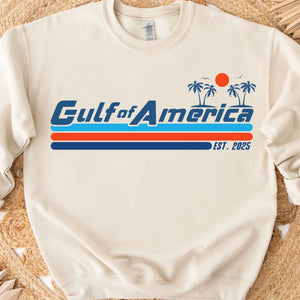 Gulf of America Est 2025, America Patriotic Vintage Sweatshirt, America Gulf Coast Bright Shirt 682038 - GOP