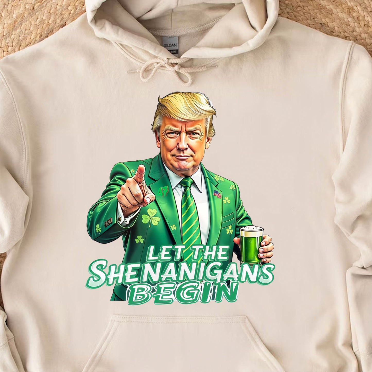 Let The Shenanigans Begin Shirt, Trump St Patricks Sweatshirt, Funny Trump St Patrick Day Bright Shirt 682050 - GOP