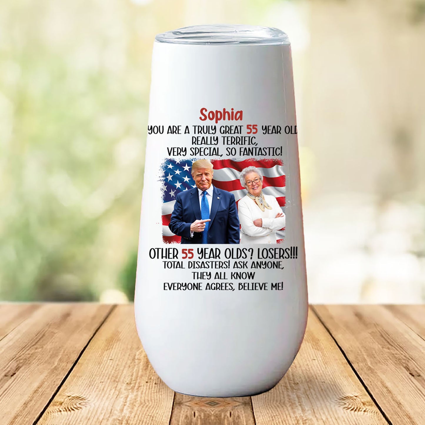 You're A Truly Great Custom Name and Photo Curved 6oz Tumbler, Personalized Champagne Tumbler, Gift For Mom, Gift For Wife 682054 - GOP