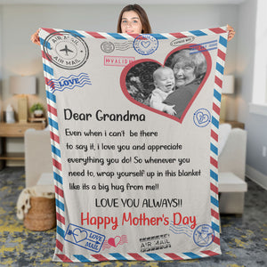 Dear Mom Love You Always, Personalized Blanket, Custom Photo Blanket, Mother's Day Gift, Gift for Mom, Gift for Wife - 682062